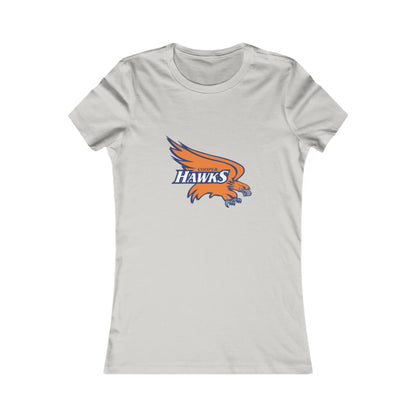 Robbinsdale Cooper Hawks Women's Favorite Tee - Cheerful Hawk Design, Perfect for Game Day