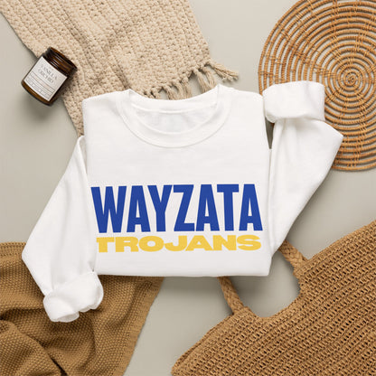 Wayzata Trojans Sweatshirt – Crewneck School Spirit Pullover
