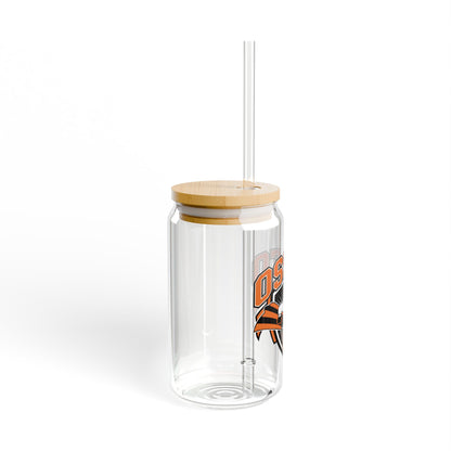 Osseo Orioles Stylish 16oz Sipper Glass, Eco-Friendly Drinkware