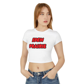 Eden Prairie Eagles Women’s Baby Tee - Retro Graphic Top for Casual Vibes