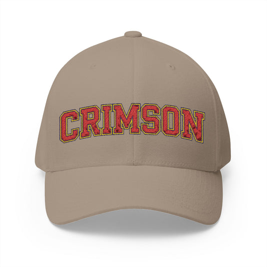 Maple Grove Crimson Embroidered Cap - Classic Style Hat