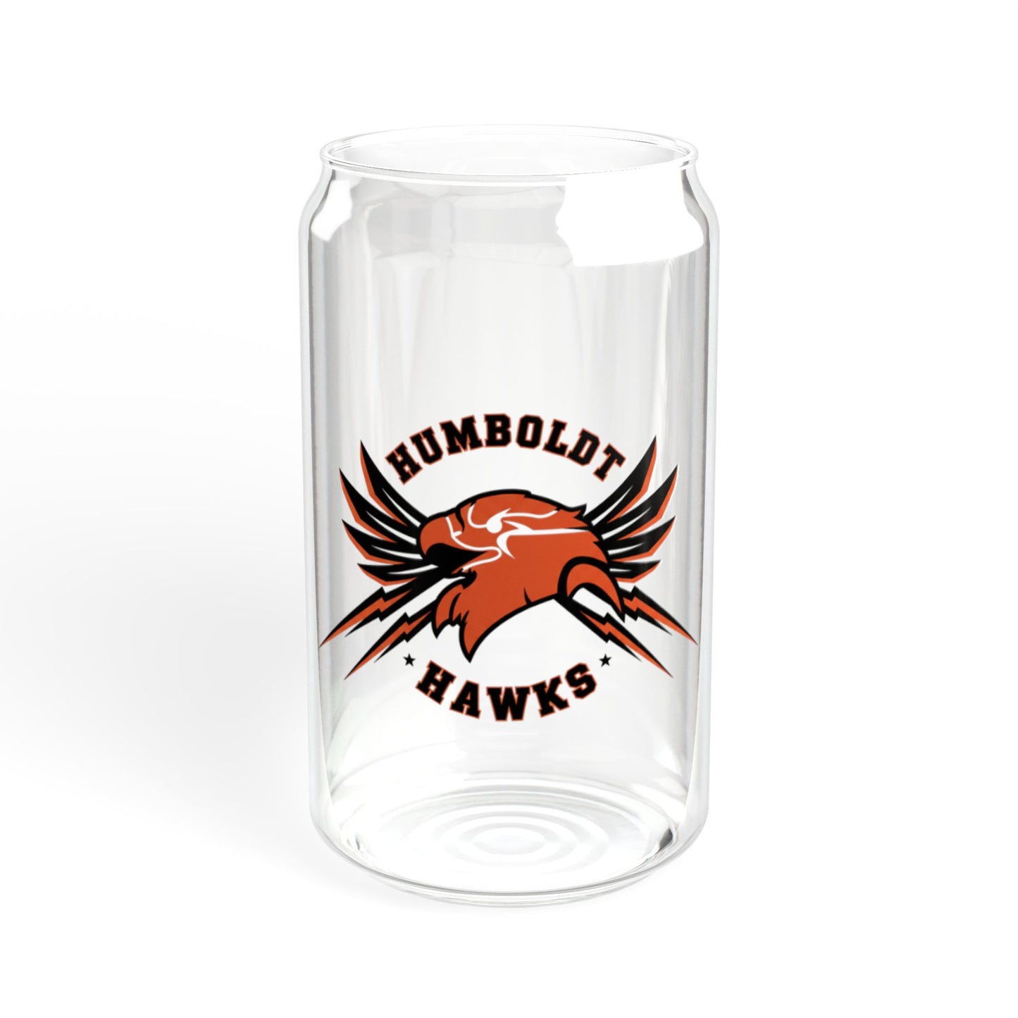 Saint Paul Humboldt Hawks Stylish 16oz Sipper Glass with Bamboo Lid
