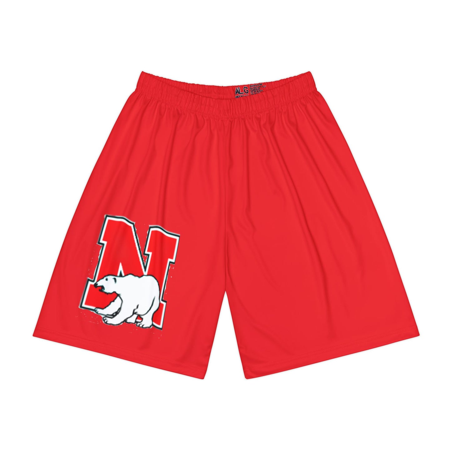 North Saint Paul Polars Red Men's Sports Shorts — Team Athletic Wear