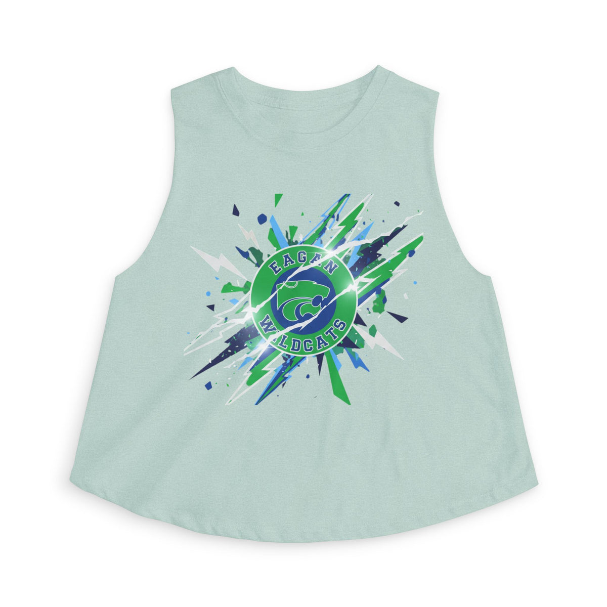 Eagan Wildcats Crop Top — Retro Script Athletic Women's Tank