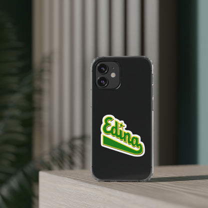 Custom Clear Phone Case with Edina Design - Stylish Protection for Your Smartphone