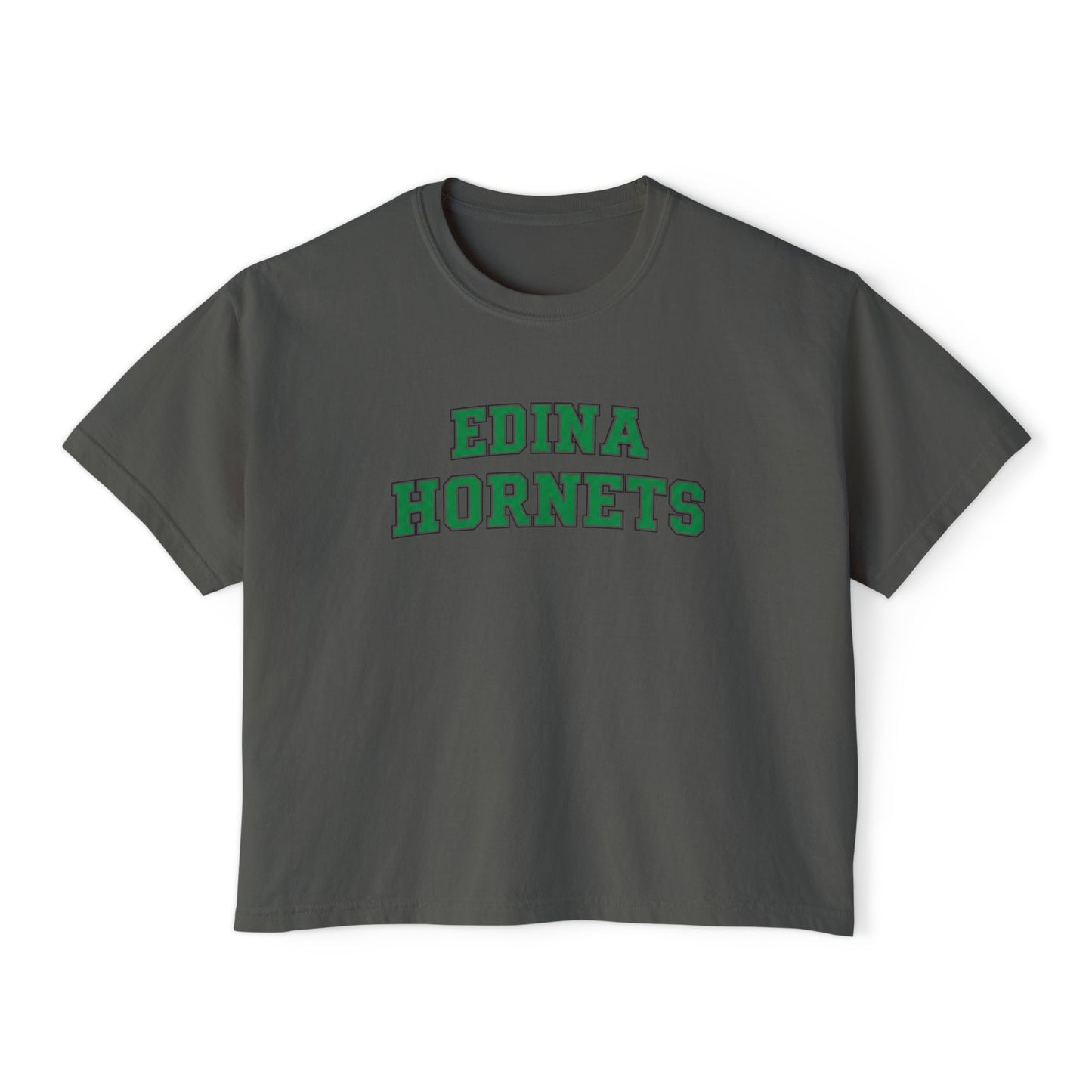 Edina Hornets Women's Boxy Tee - Casual Chic Vintage Style Top