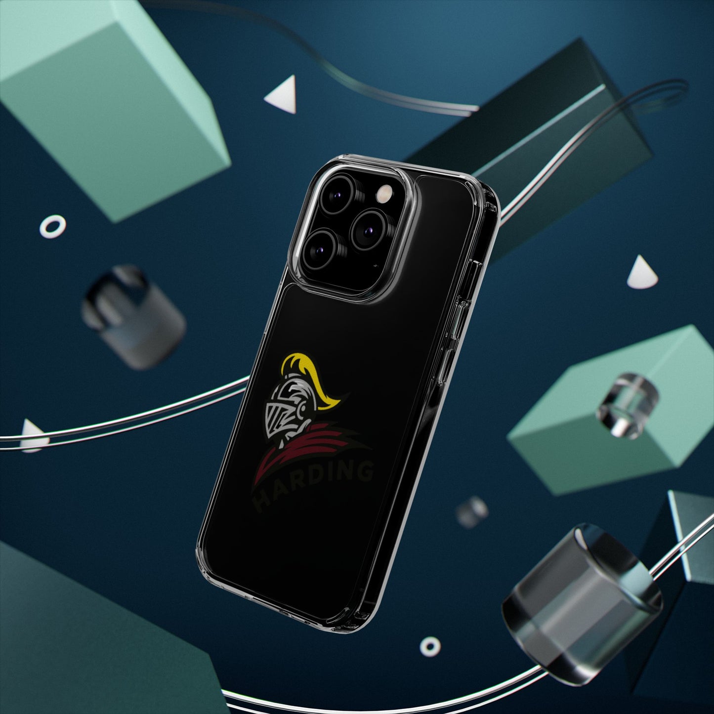 Clear Phone Case with Harding Logo