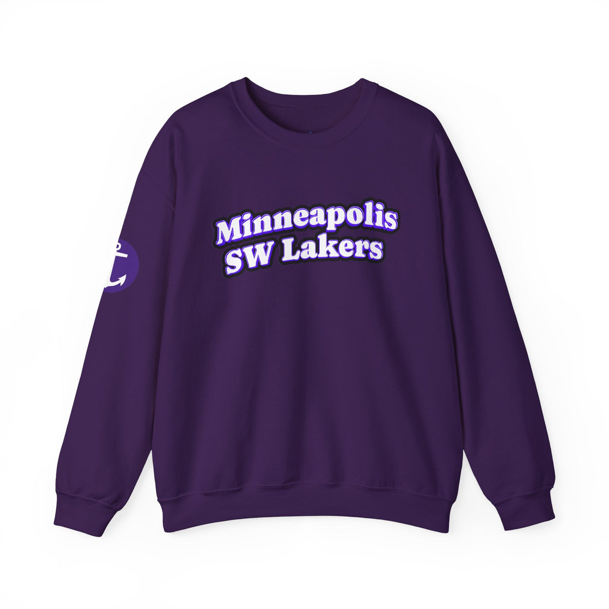 Minneapolis SW Lakers Crewneck Sweatshirt – Retro Purple Sports Pullover