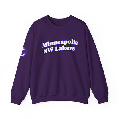 Minneapolis SW Lakers Crewneck Sweatshirt – Retro Purple Sports Pullover