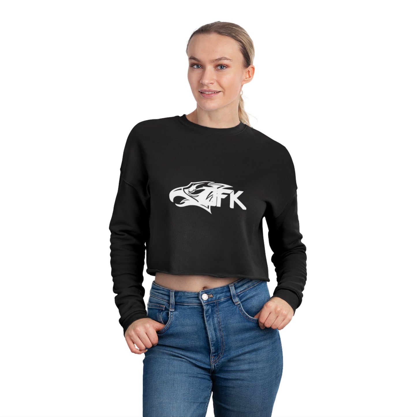 Bloomington Kennedy Eagles Trendy Women's Cropped Sweatshirt