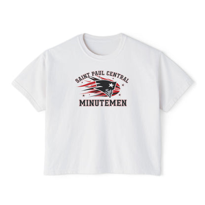 Saint Paul Central Minutemen Casual Women's Boxy Tee