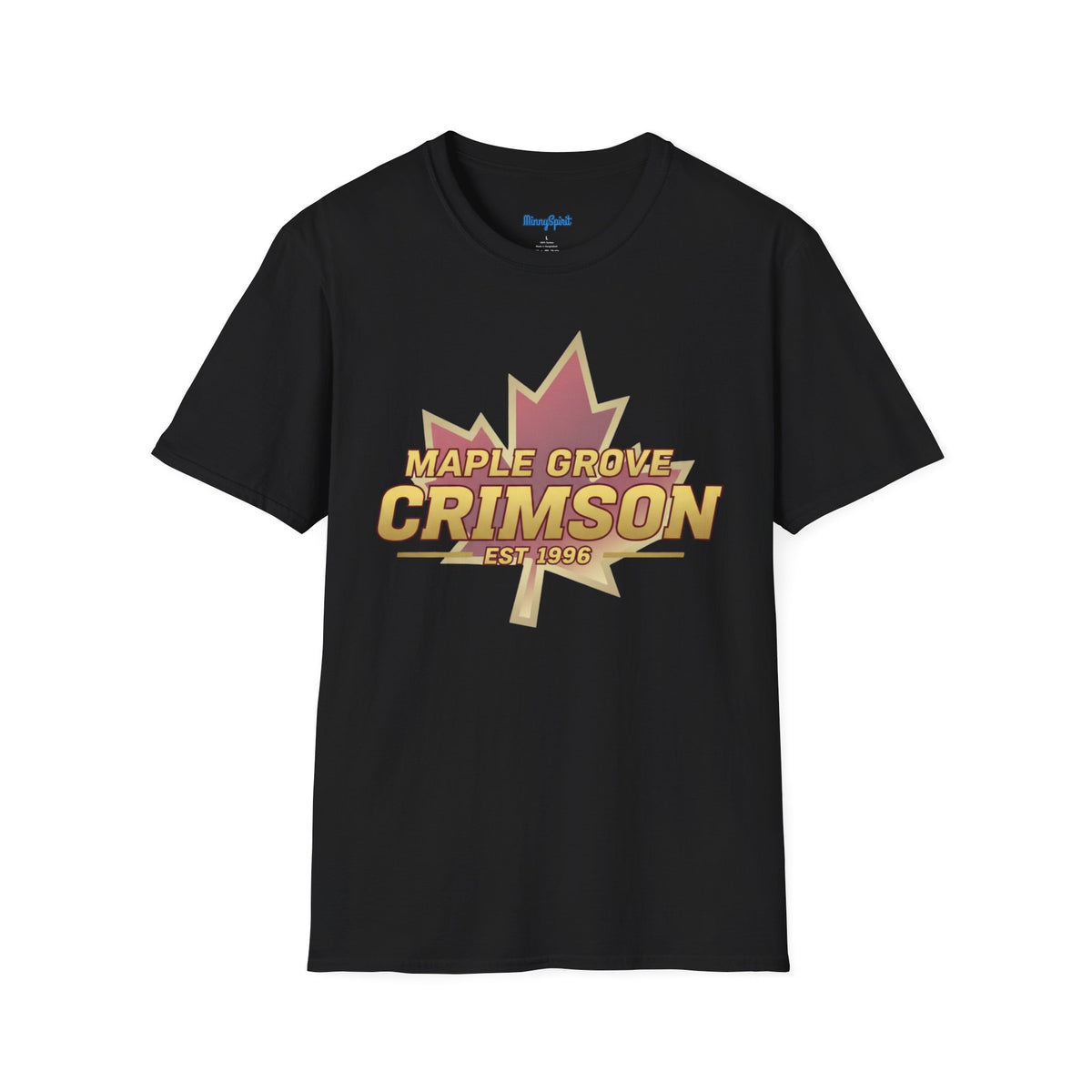 Maple Grove Crimson Est. 1996 Maple Leaf T-Shirt