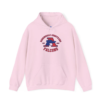 Falcons Athletic Crew Hoodie — Roundhill Armstrong Varsity Logo