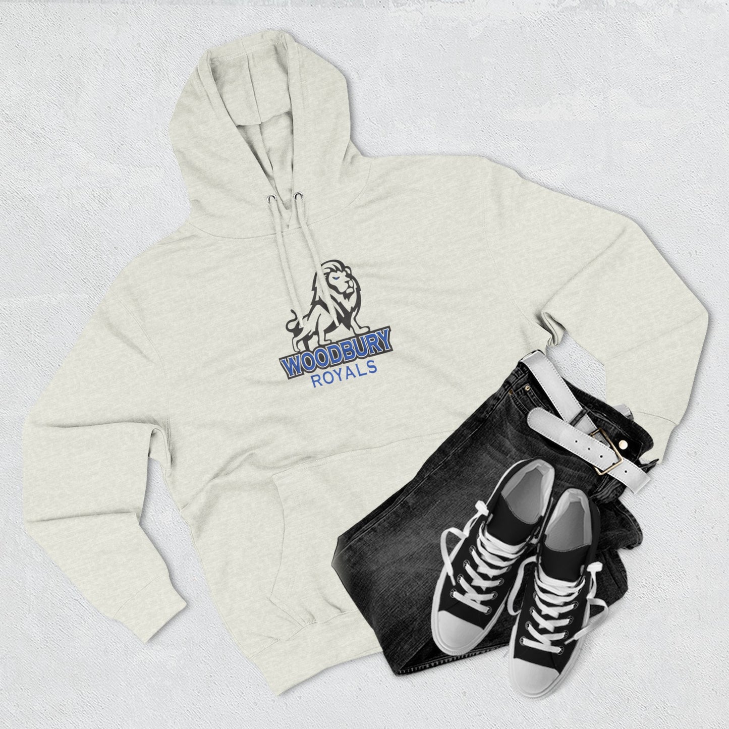 Woodbury Royals Three-Panel Fleece Hoodie