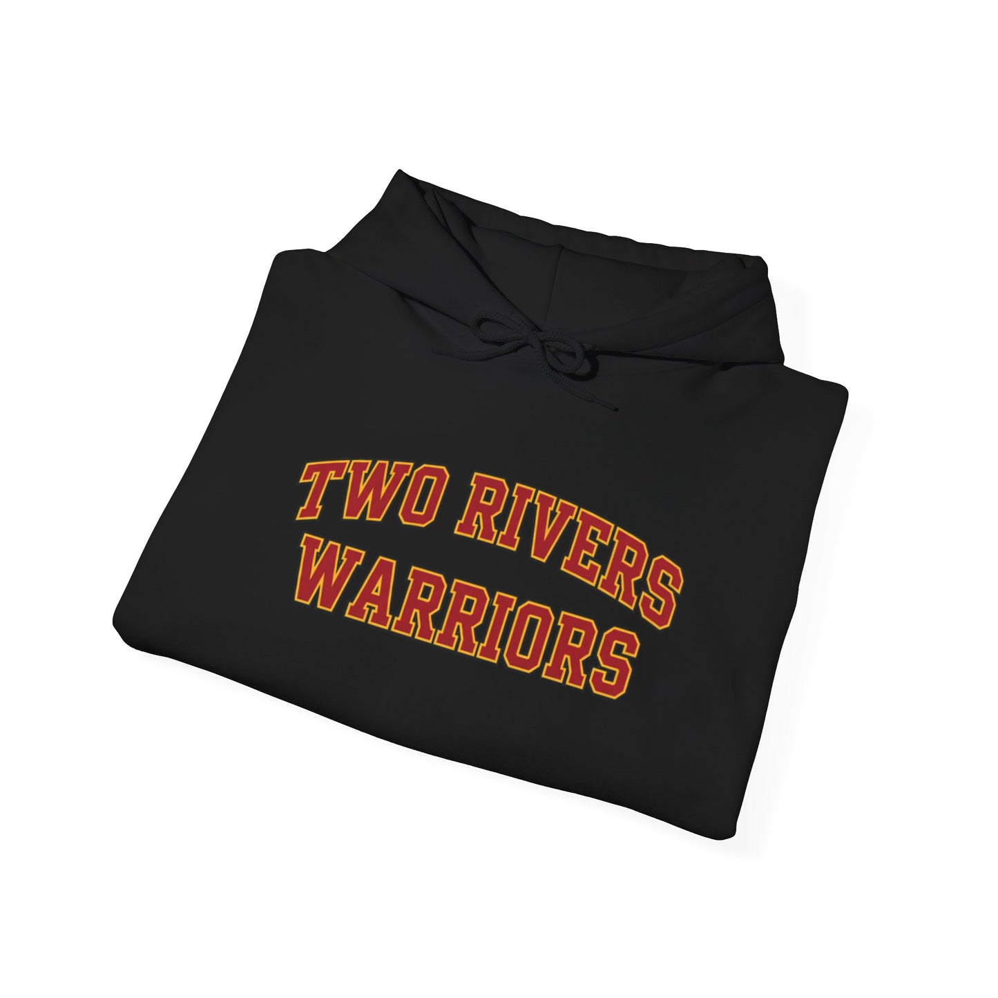 Two Rivers Warriors Unisex Heavy Blend™ Text Logo Hoodie - Cozy, Casual Sweatshirt for Outdoor Lovers
