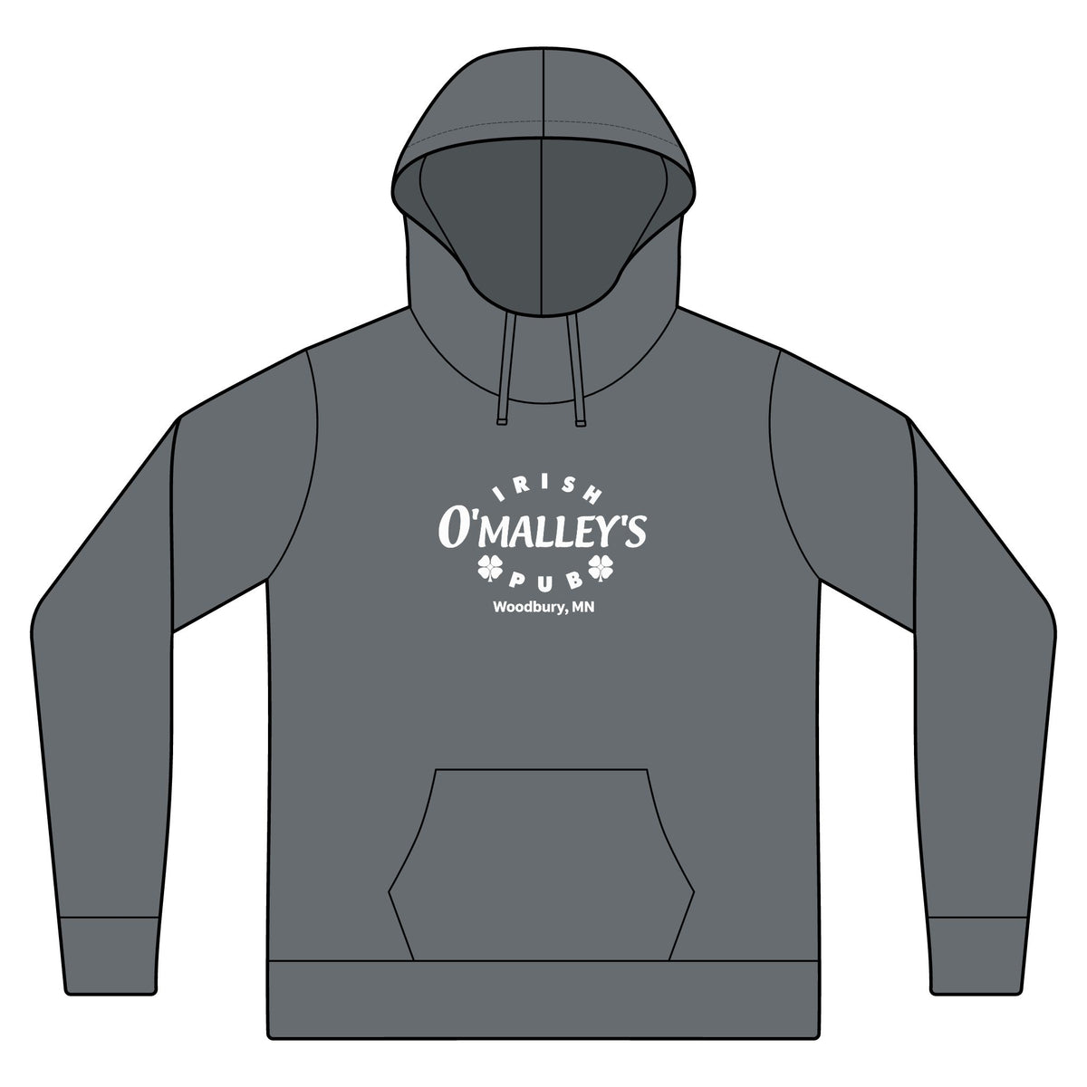 Irish O'Malley's Pub Lightweight Hoodie — Women's Fleece Pullover