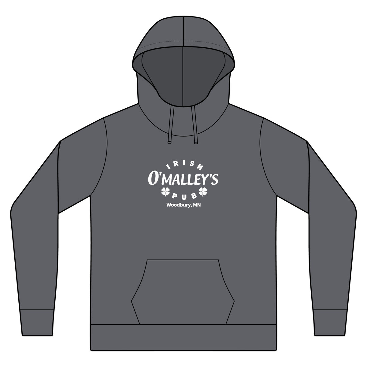 Irish O'Malley's Pub Lightweight Hoodie — Women's Fleece Pullover