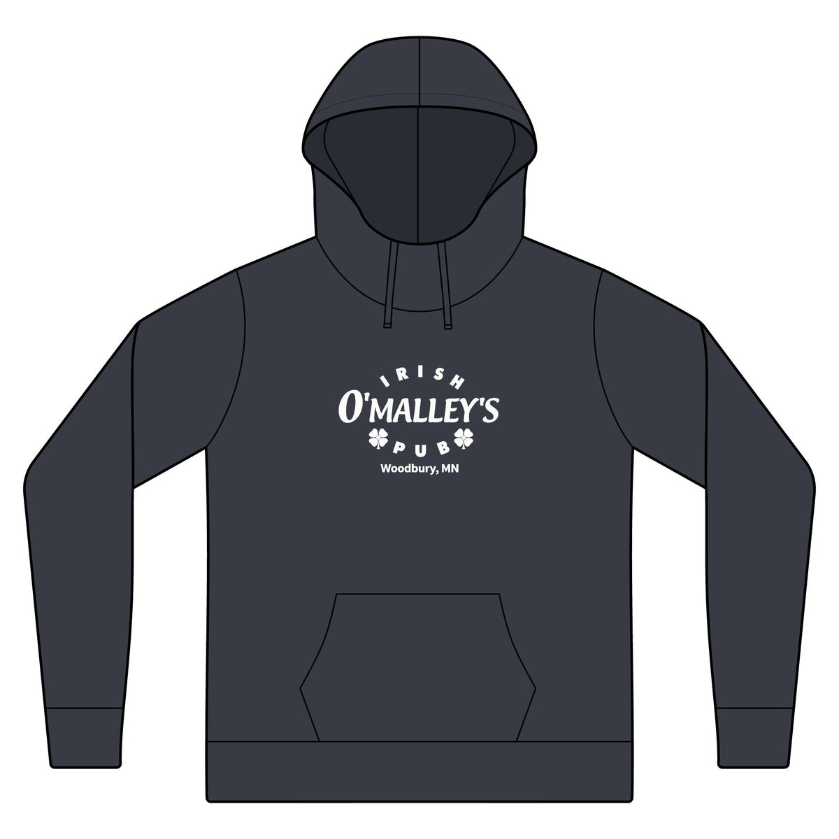 Irish O'Malley's Pub Lightweight Hoodie — Women's Fleece Pullover