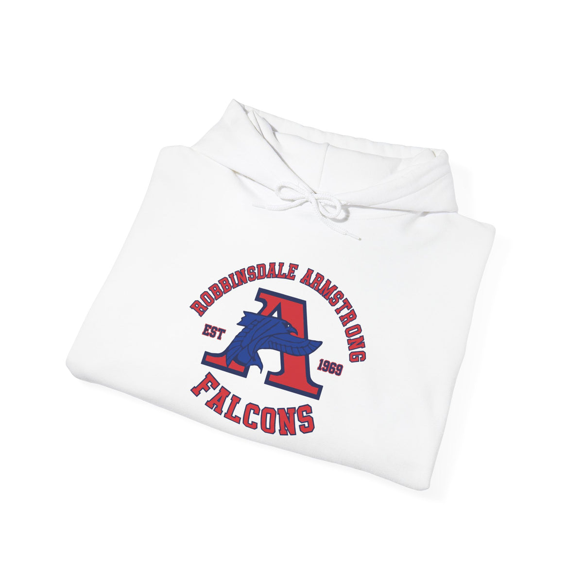 Falcons Athletic Crew Hoodie — Roundhill Armstrong Varsity Logo