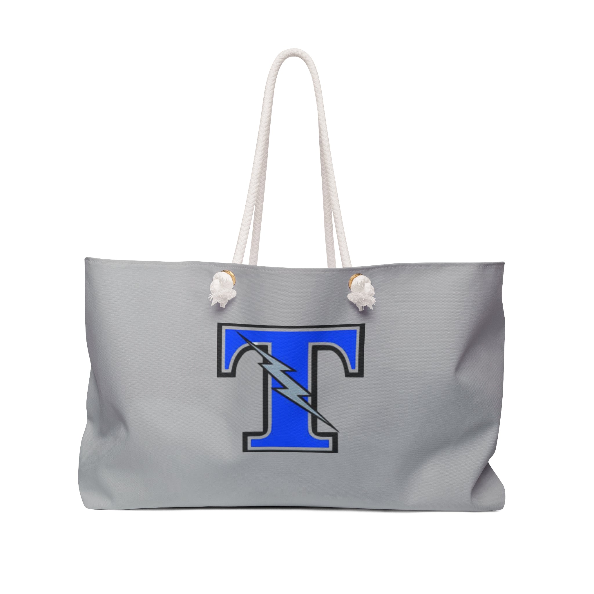 Tartan Titans Weekender Bag with Lightning Bolt Design