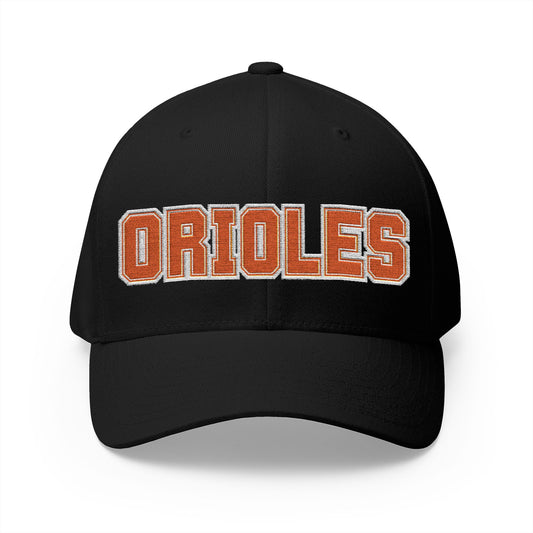 Saint Louis Park Orioles Bubble Logo Embroidered Cap - Structured Adjustable Hat