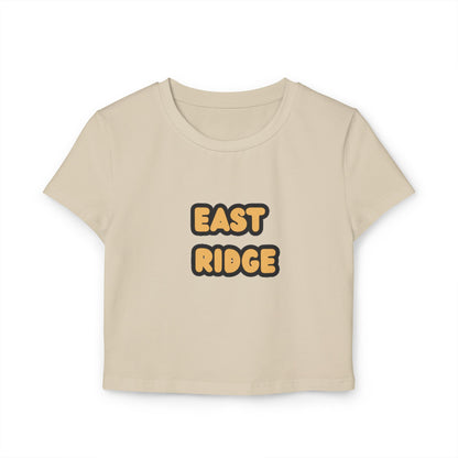 East Ridge Raptors Women’s Baby Tee - Retro Graphic Top for Casual Vibes