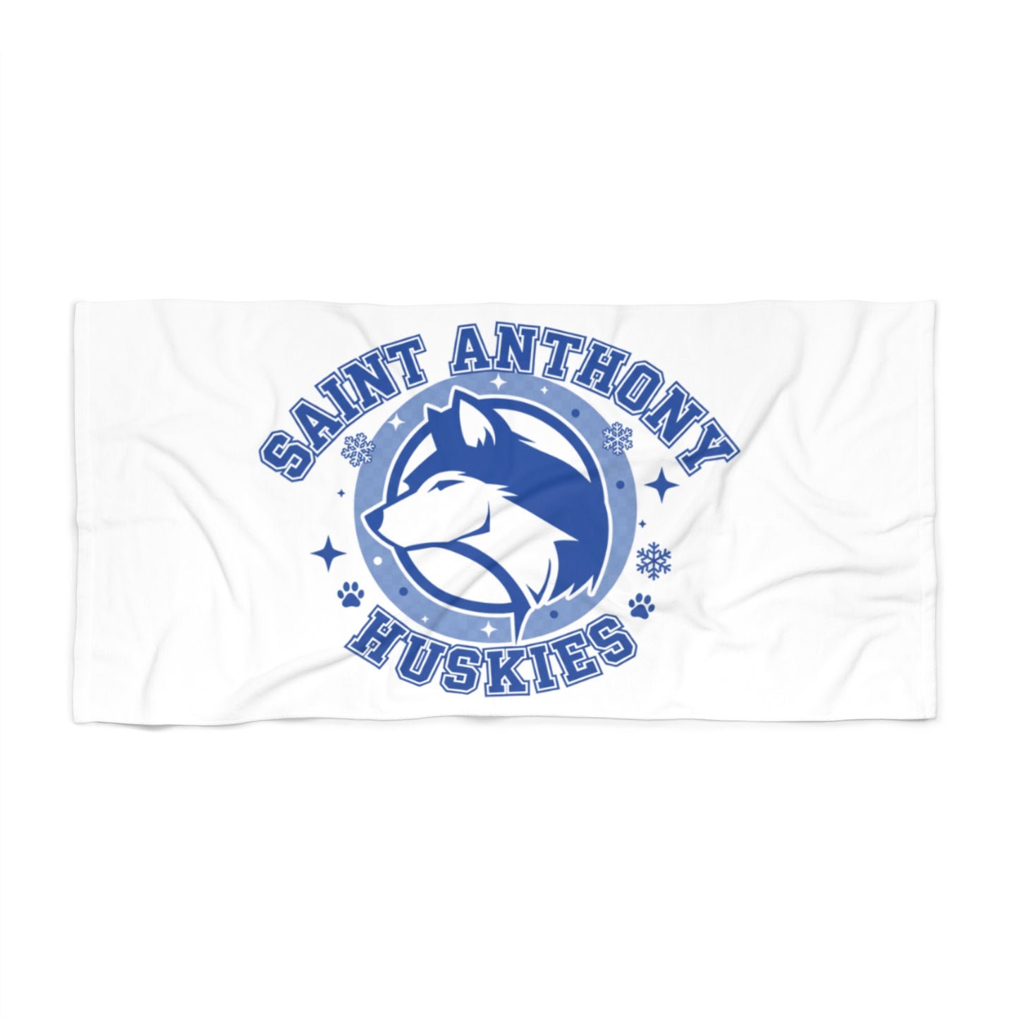 Saint Anthony Huskies Beach Towel - Perfect for Summer Fun and Spring Break