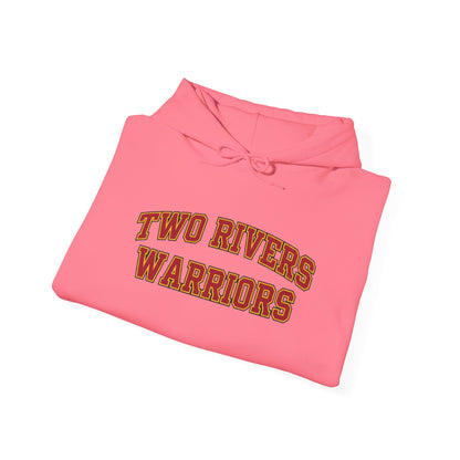 Two Rivers Warriors Unisex Heavy Blend™ Text Logo Hoodie - Cozy, Casual Sweatshirt for Outdoor Lovers