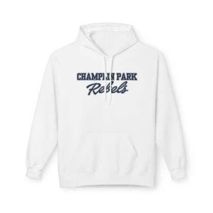 Champlin Park Rebels White Script Hoodie