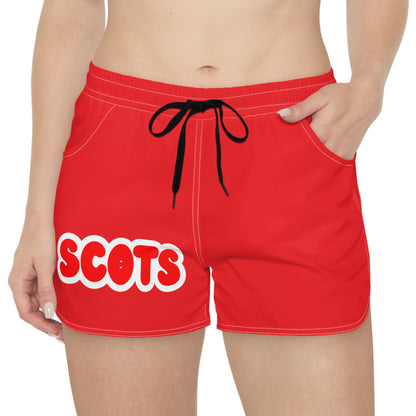 Saint Paul Highland Park Scots Women's Red Casual Shorts