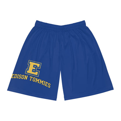 Minneapolis Edison Tommies  Dark Blue Basketball Shorts
