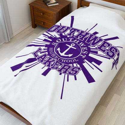 Minneapolis Southwest Lakers Velveteen Plush Blanket - Cozy Team Spirit Throw