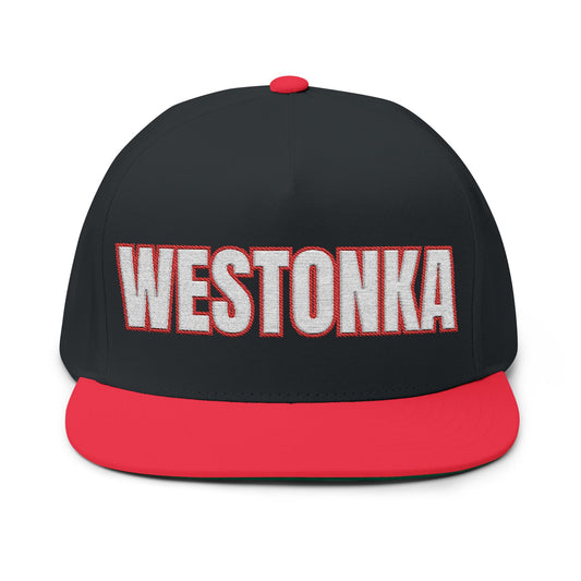 Mound Westonka Warhawks Embroidered Flat Bill Cap — School Spirit Snapback