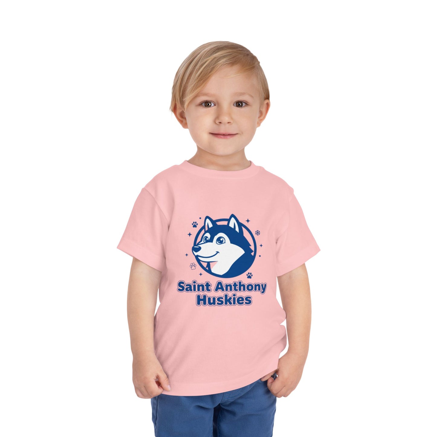 Saint Anthony Huskies Toddler Tee - Short Sleeve Shirt for Kids