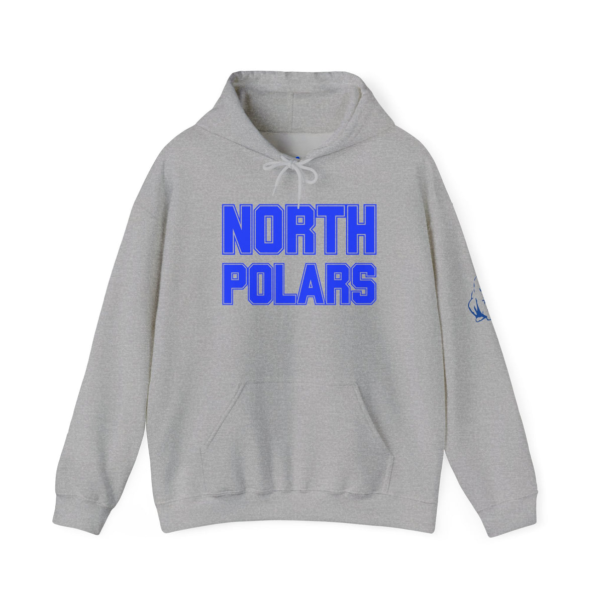 Minneapolis North Polars Hoodie — Retro Block Letter Graphic Pullover