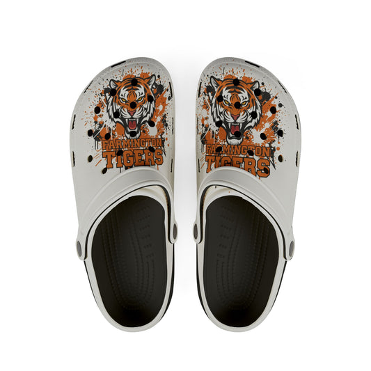 Farmington Tigers EVA Foam Clogs - Comfortable Rubber Shoes for Sports Fans