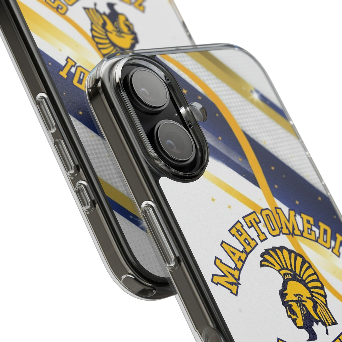 Mahtomedi Zephyrs Clear Phone Case with Bold Logo - Perfect for School Events and Graduation