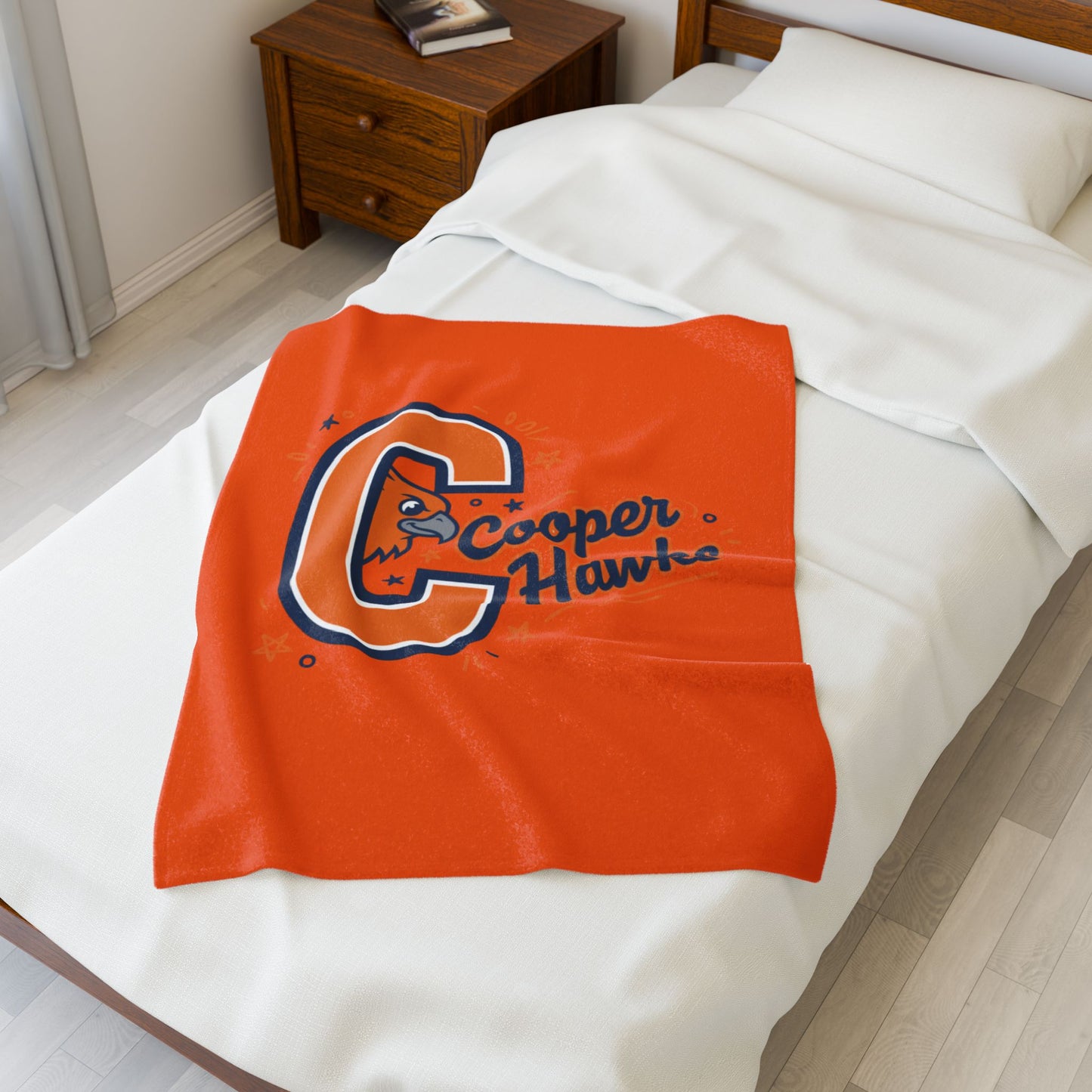 Robbinsdale Cooper Hawks Cozy Velveteen Plush Blanket – Perfect for Sports Fans & Gifts