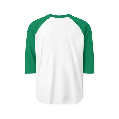 Park Cottage Grove Wolfpack Raglan Baseball Shirt – Green Lettering 3/4 Sleeve