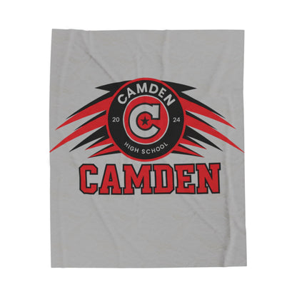 Minneapolis Camden Cozy Velveteen Plush Blanket - Perfect for Relaxation and Home Decor