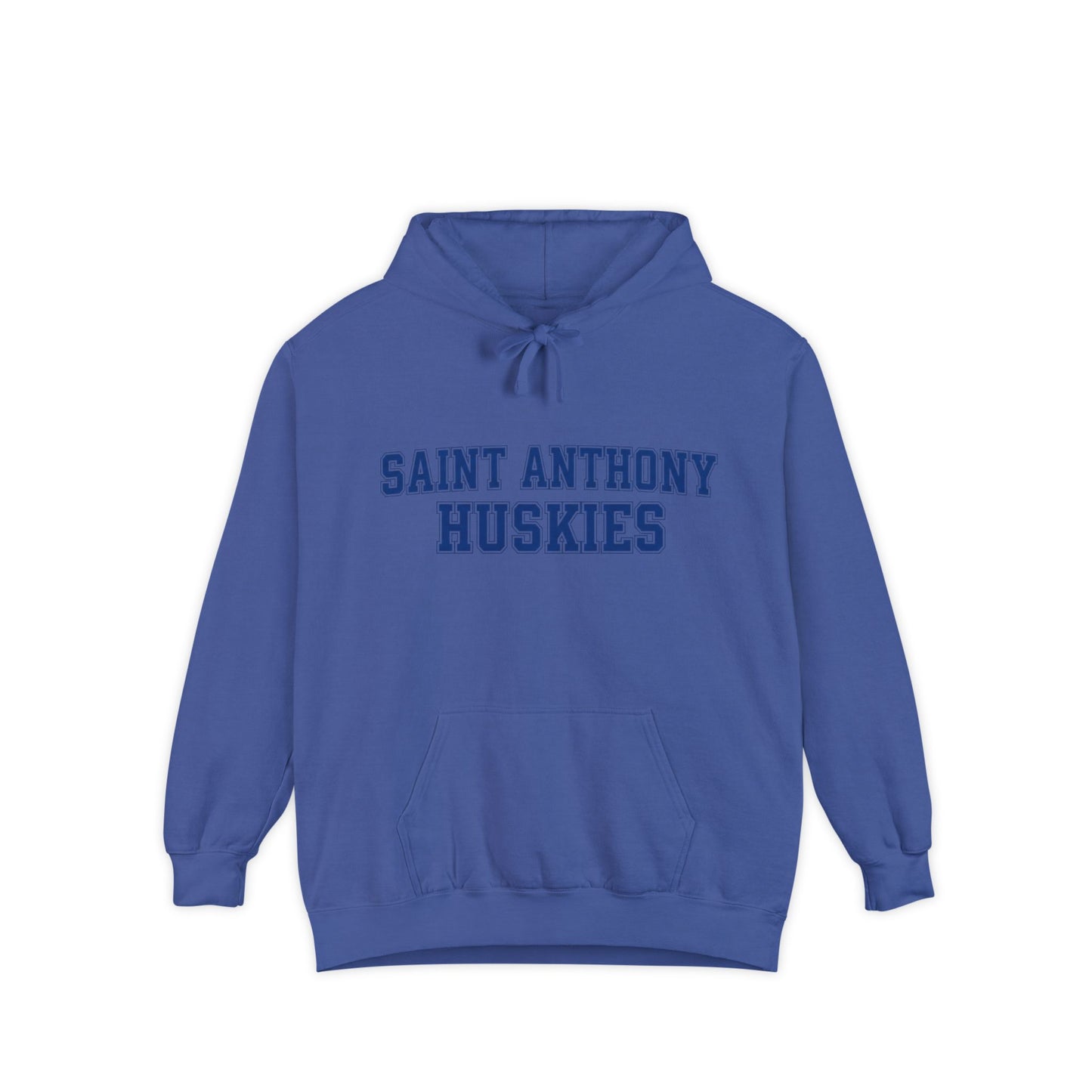 Saint Anthony Huskies Hoodie — Garment-Dyed School Sweatshirt