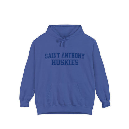Saint Anthony Huskies Hoodie — Garment-Dyed School Sweatshirt