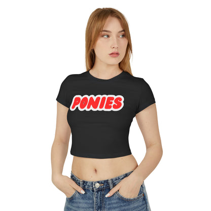 Stillwater Ponies Women’s Baby Tee - Retro Graphic Top for Casual Vibes