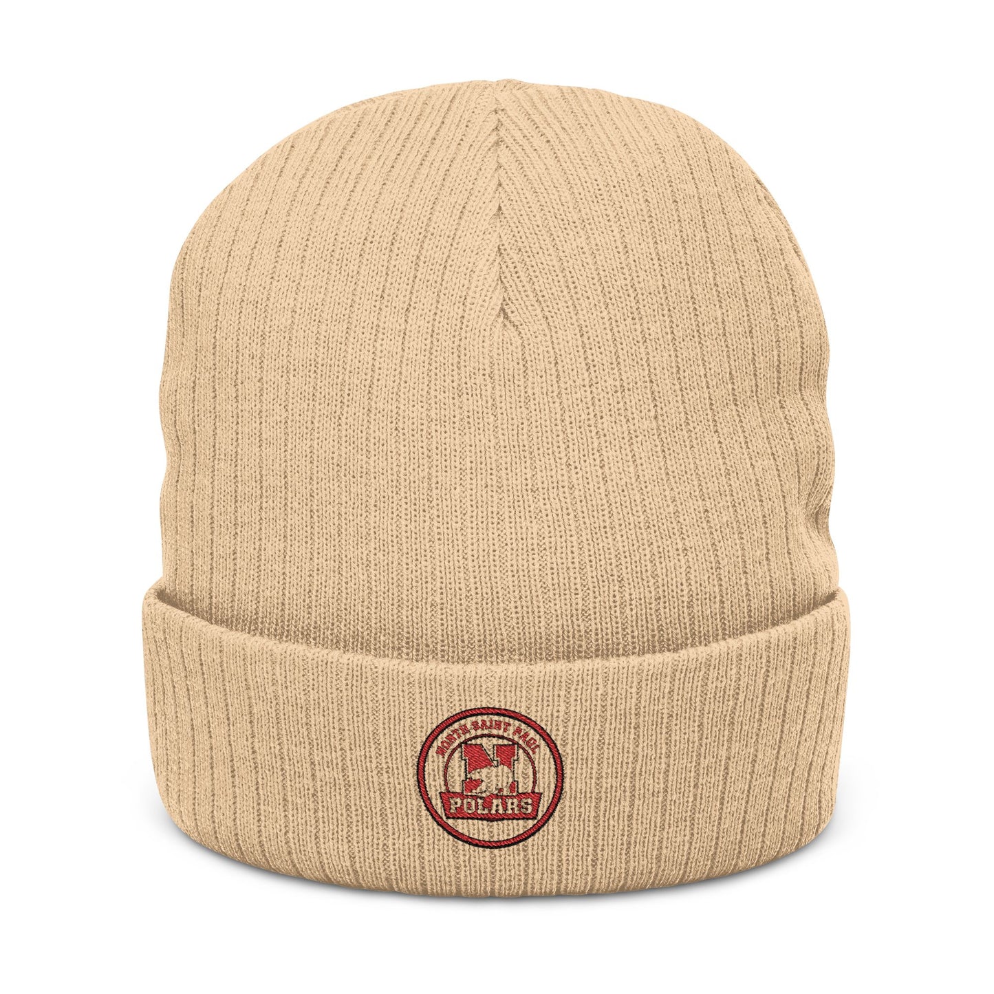 North Saint Paul Polars Embroidered Ribbed Knit Beanie