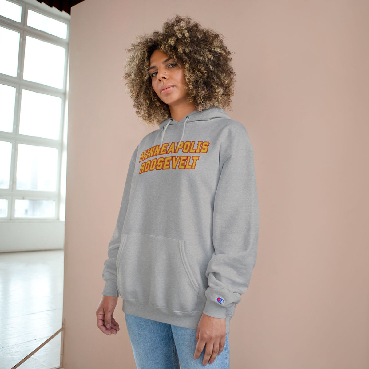 Minneapolis Roosevelt Teddies Champion Hoodie — Retro Collegiate Pullover