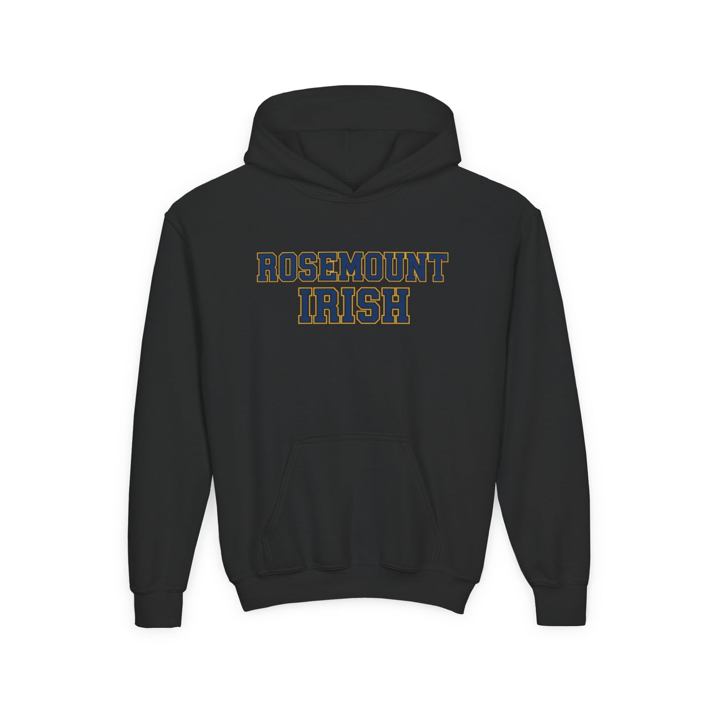 Rosemount Irish Youth Heavy Bold Text Blend Hoodie - Cozy & Stylish Sweatshirt for Kids