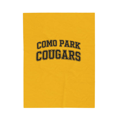 Como Park Velveteen Plush Blanket - Cozy Soft Throw for Home & Travel