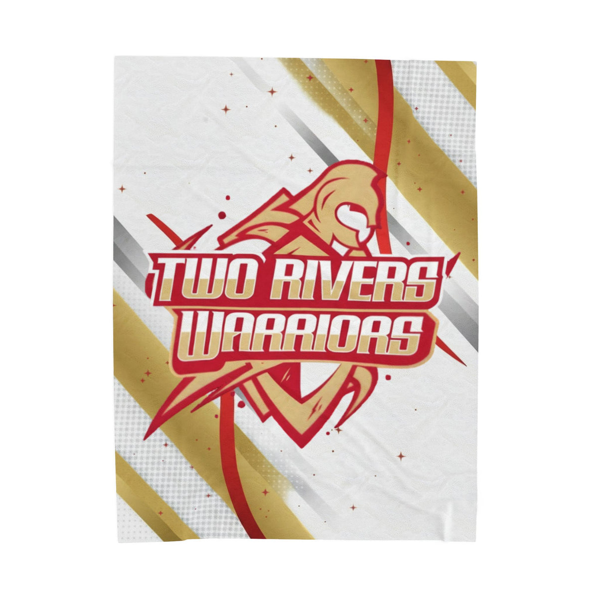 Two Rivers Warriors Cozy Velveteen Plush Blanket - Perfect for Relaxation and Home Decor