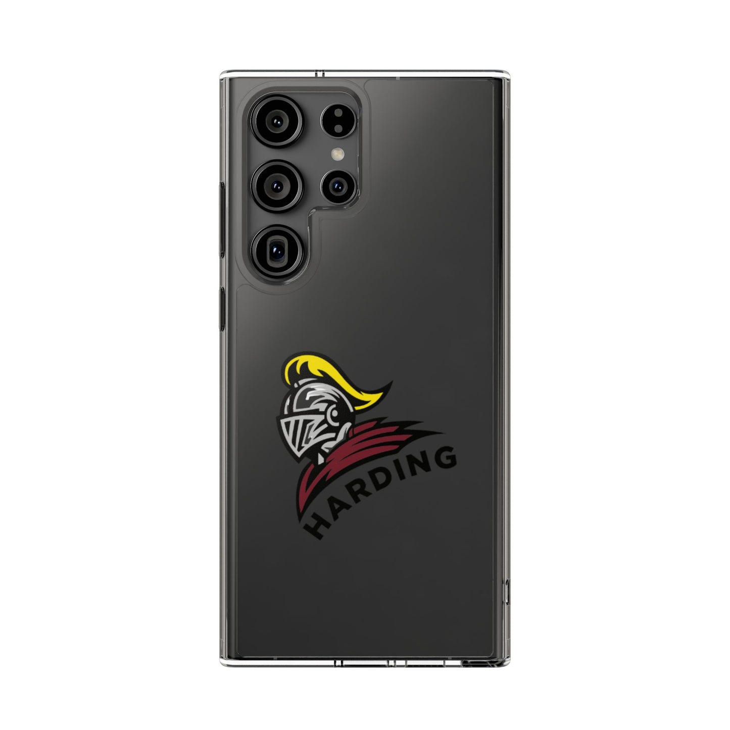 Clear Phone Case with Harding Logo