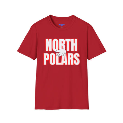 North Saint Paul Polars T-Shirt — "NORTH POLARS" Bold Graphic Tee (Polar Bear Accent)